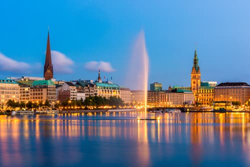 Blick über Hamburg