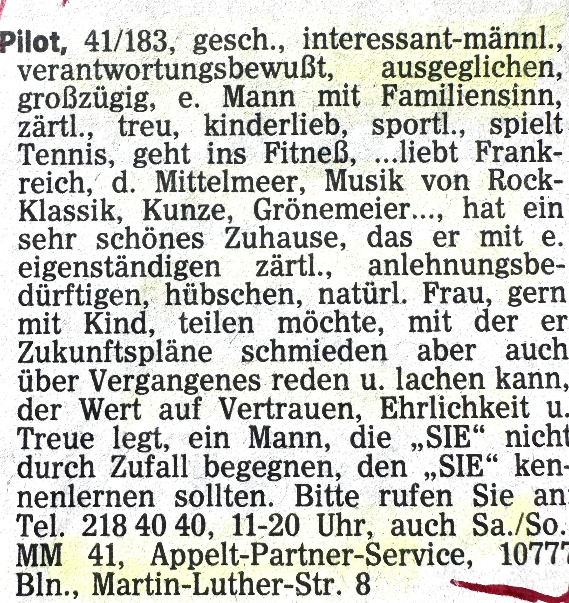 Archiv Anzeige 30